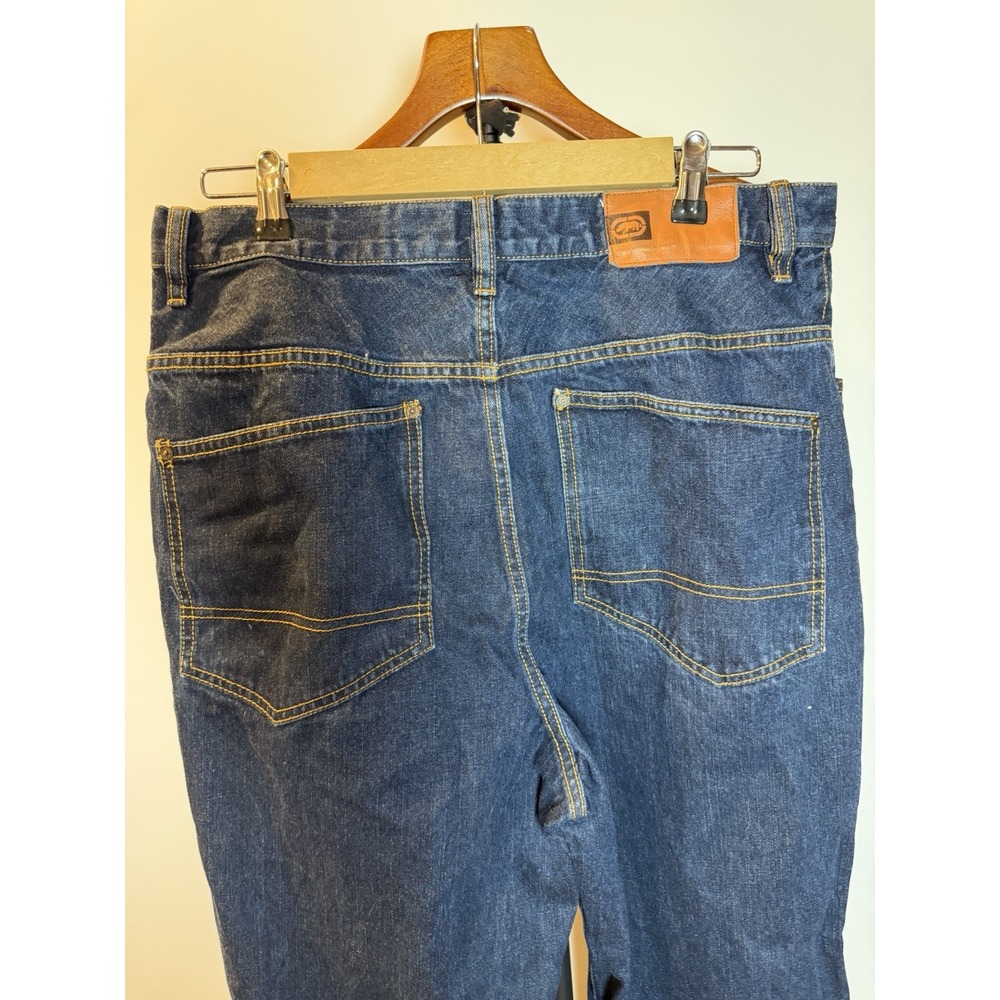 Ecko Unltd Jeans Baggy Fit Mens 32x32 Blue Denim VTG Y2K Street Hip Hop Graffiti